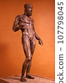 Riace Bronze A, Close up. Calabria Region, Italy. 107798045