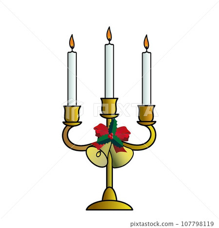 聖誕燭台圖 107798119