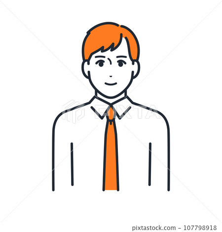 Vector illustration material of young businessman simple avatar icon Vector illustration material of young businessman simple avatar icon 107798918