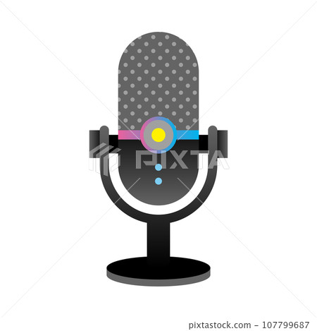 Simple illustration_condenser microphone Simple illustration_condenser microphone 107799687