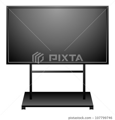 Simple illustration_monitor, large monitor, large display, display stand 107799746