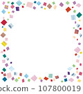 Colorful confetti frame 107800019