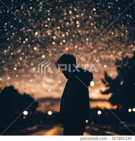 黎明時分看海的人的後視圖 107801140