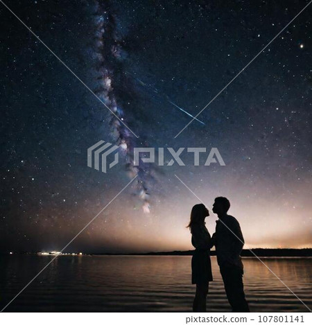 情侶看銀河 107801141