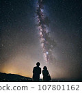 I look up at the Milky Way 107801162