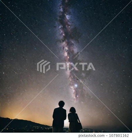 我抬頭看著銀河系 107801162