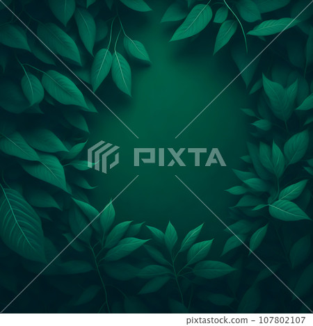 Multi colored leaf background Tranquil natural textures for eco design, Generative Ai 107802107