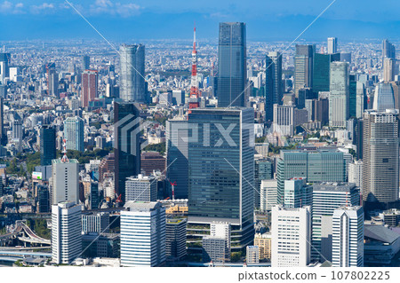 東京鐵塔注視著東京不斷發展的城市景觀 107802225