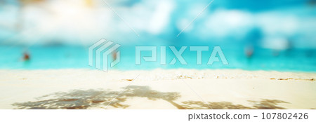 Tropical sea wave panorama Tropical sea wave panorama 107802426