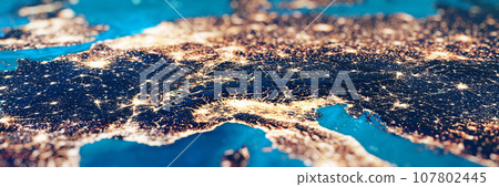 Central Europe - Italy, France, Germany, Switzerland, Austria 107802445