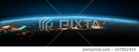 Japan, Tokio city lights 107802454