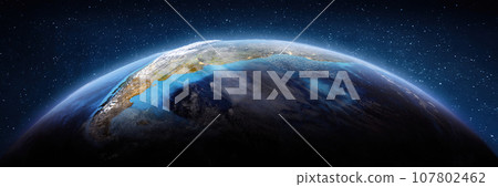 Argentina, space drone view 107802462