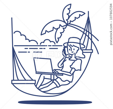 各種工作日風格的海灘 107802594