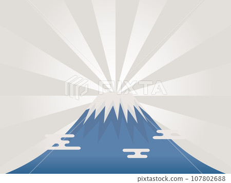 浮世繪風格鑽石富士 107802688