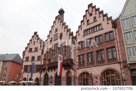 德國，法蘭克福，羅馬廣場城市景觀 107802706