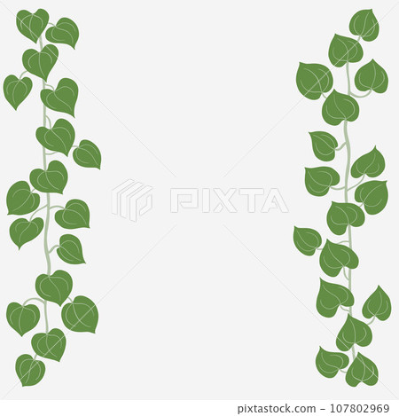 Floral ivy drawing decorative ornament flat design. Floral ivy drawing decorative ornament flat design. 107802969
