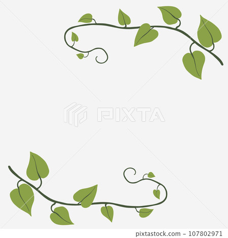 Floral ivy drawing decorative ornament flat design. 107802971
