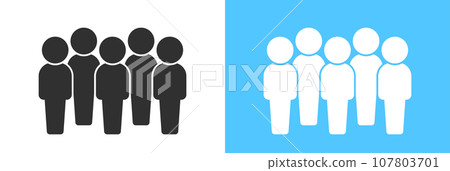 一組五個人站著的圖標/象形圖 - 團隊/團體圖像 一組五個人站著的圖標/象形圖 - 團隊/團體圖像 107803701