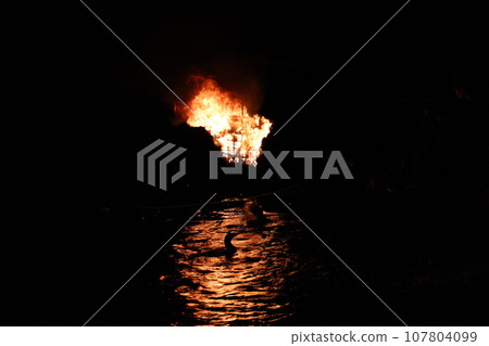 Uji River cormorant fishing, a summer tradition Uji River cormorant fishing, a summer tradition 107804099