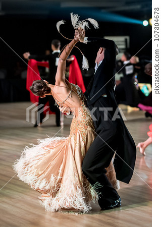 couple dancing standard dance couple dancing standard dance 107804678