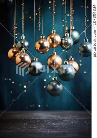christmas decor with copy space christmas decor with copy space 107804834