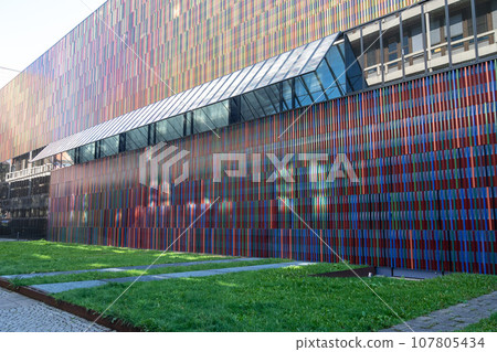 Modern museum building in Munich in Germany Modern museum building in Munich in Germany 107805434