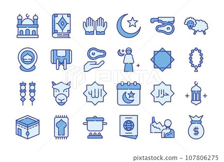 muslim, ramadan, pattern 107806275