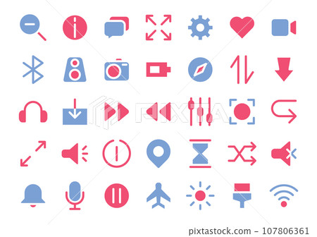 icons, line, pattern 107806361
