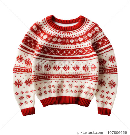 christmas funny sweater isolated christmas funny sweater isolated 107806666