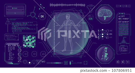 HUD interface design for decoding big data. HUD interface design for decoding big data. 107806951