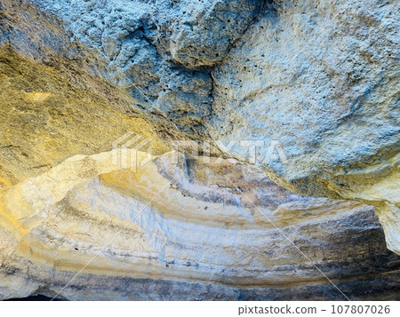 Beautiful view of Benagil Cave in Carvoeiro Algarve Portugal Beautiful view of Benagil Cave in Carvoeiro Algarve Portugal 107807026