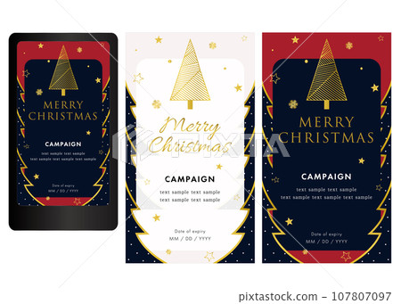 聖誕節垂直模板 05、SNS 發布、活動 107807097