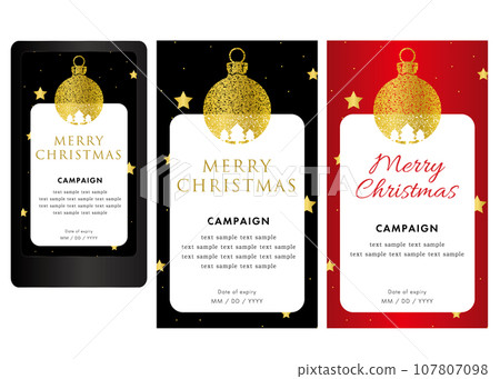 聖誕節垂直模板 04、SNS 發布、活動 107807098