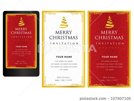 Christmas vertical template 02, SNS posting, campaign 107807100