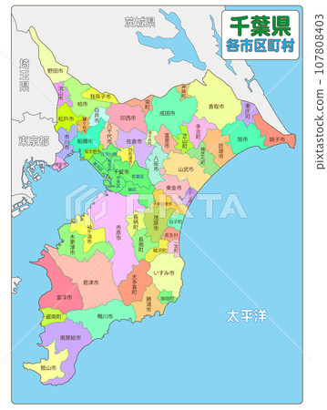 Each city, ward, town and village in Chiba Prefecture 107808403