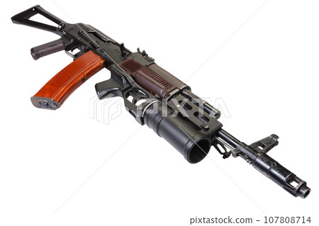 Kalashnikov AK 74 with GP-25 grenade launcher Kalashnikov AK 74 with GP-25 grenade launcher 107808714