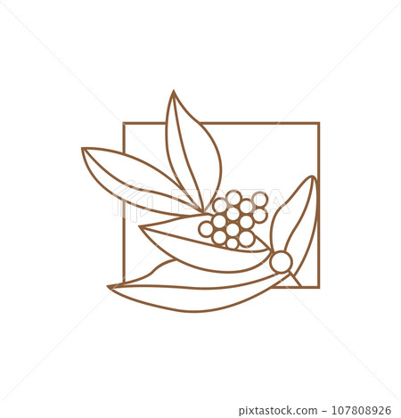Coffee Logo, Coffee Tree Design, Cafe Drink Vector, Icon Brand Illustration Symbol Coffee Logo, Coffee Tree Design, Cafe Drink Vector, Icon Brand Illustration Symbol 107808926