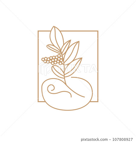 Coffee Logo, Coffee Tree Design, Cafe Drink Vector, Icon Brand Illustration Symbol Coffee Logo, Coffee Tree Design, Cafe Drink Vector, Icon Brand Illustration Symbol 107808927