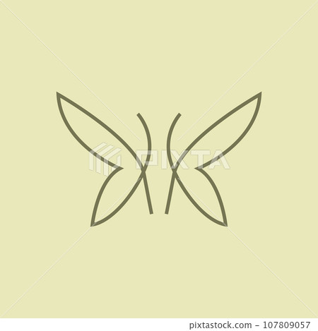 Dragonfly Logo, Flying Animal Design, Insect Vector Illustration Template 107809057