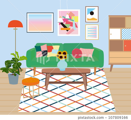 Colorful interior Colorful interior 107809166