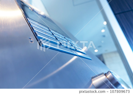 Intercom at the entrance of the condominium Intercom at the entrance of the condominium 107809673