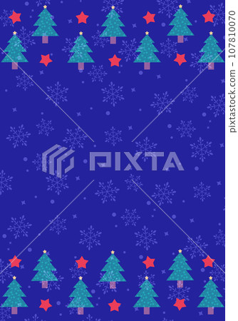 聖誕框架背景聖誕樹和雪花 聖誕框架背景聖誕樹和雪花 107810070