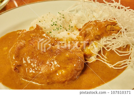 Chicken curry curry rice cafe food 107810371