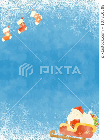 美麗的雪背景與聖誕老人 美麗的雪背景與聖誕老人 107810388