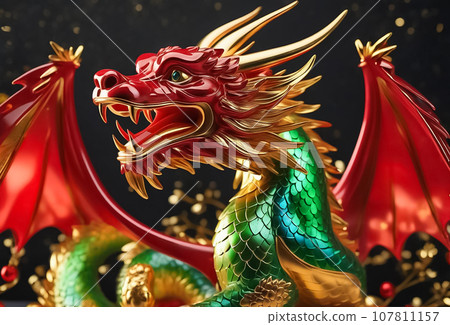 紅臉龍張開翅膀 紅臉龍張開翅膀 107811157