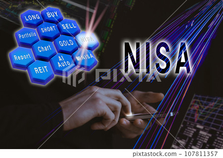 透過智慧型手機進行金融交易 - 選擇 NISA 透過智慧型手機進行金融交易 - 選擇 NISA 107811357
