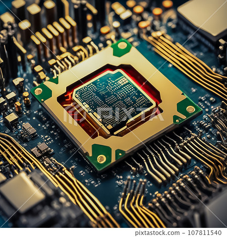 Close-up of computer infrastructure 107811540