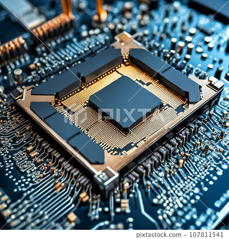 Close-up of computer infrastructure 107811541