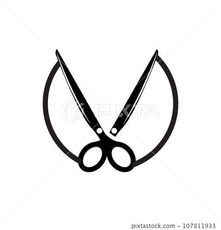 Scissors Logo, Shaver Vector, Simple Barber Shop Design, Icon, Background, Symbol, Template Scissors Logo, Shaver Vector, Simple Barber Shop Design, Icon, Background, Symbol, Template 107811933