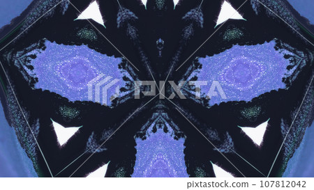 Abstract background ink kaleidoscope art glitter 107812042